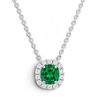 Collana Casciola Gioielli Donna SMERALDO in Oro bianco Smeraldo 0.60 Ct COSM060 - COSM060